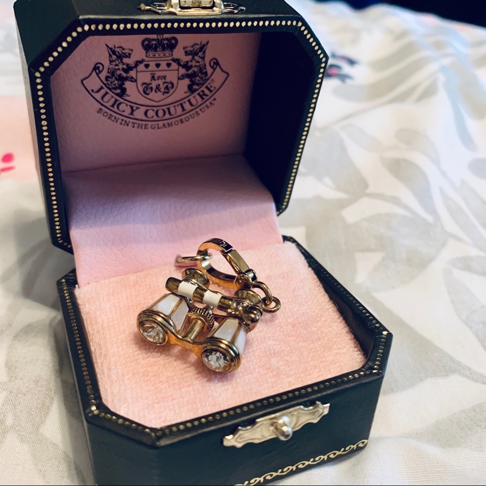 Juicy Couture Opera Glasses charm in original box